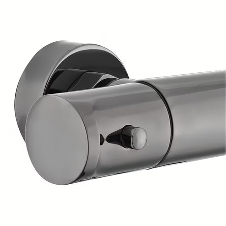 Termostatinė sieninė dušo maišytuvas SAT Dark, paviršiaus apdaila – PVD gun metal be dušo komplekto.