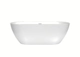 Laisvai pastatomas akrilinė vonia SAT Dua 170x75 cm, tinkama prie sienos ir statyti laisvai erdvėje
