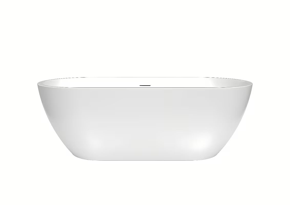 Laisvai pastatomas akrilinė vonia SAT Dua 170x75 cm, tinkama prie sienos ir statyti laisvai erdvėje