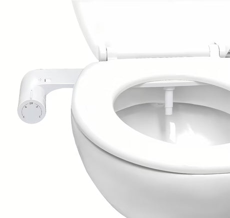 Balta bidė sėdynė SAT Easybidet pro montuoti po KLOZETO dangtis, be prijungimo prie elektros.