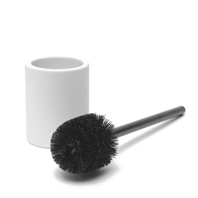 Balta keraminė WC šepetys SAT Feel, pastatoma