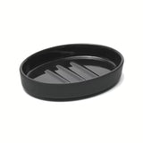 Keraminė muilinė SAT Feel matinės juodos spalvos, minimalistinio dizaino