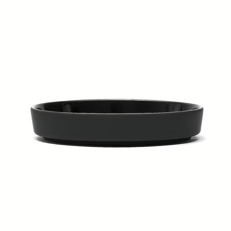 Keraminė muilinė SAT Feel matinės juodos spalvos, minimalistinio dizaino