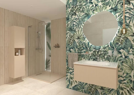 Stačiakampis dušo padėklas SAT Fusion 100x90 cm iš lieto marmuro, spalva – beige