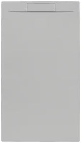 Pilkas stačiakampis dušo padėklas SAT Fusion 120x80 cm iš lieto marmuro