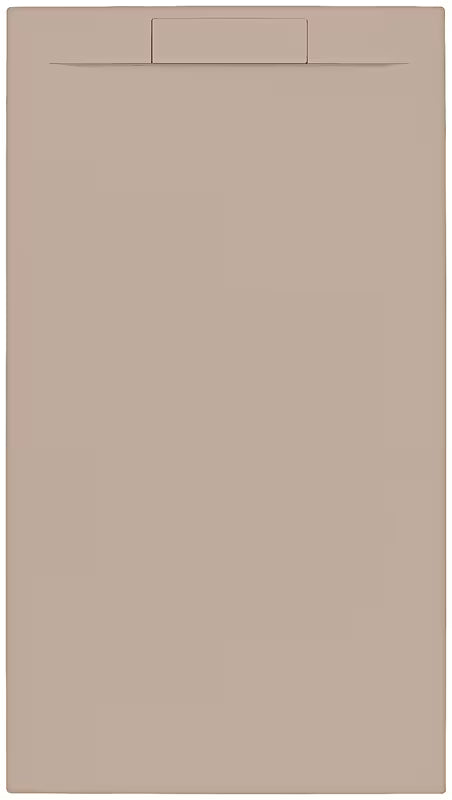 Stačiakampis dušo padėklas SAT Fusion 120x80 cm iš lieto marmuro, spalva – moka