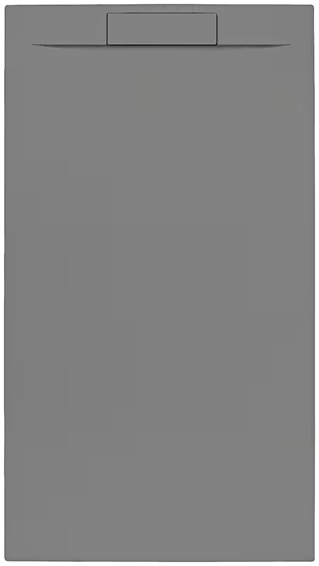 Pilkas stačiakampis dušo padėklas SAT Fusion 140x80 cm iš lieto marmuro
