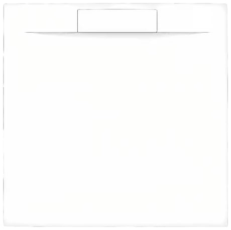Kvadratinis dušo padėklas SAT Fusion 90x90 cm iš lieto marmuro, spalva – blanco