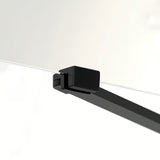 Stačiakampė dušo kabina SAT Fusion 100x90 cm, juodos matinės spalvos, su skaidriu stiklu ir Easyclean danga.