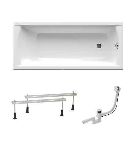 Stačiakampė akrilinė vonia SAT Fusion 160x70 cm su kairine ir dešinine orientacija