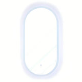 Ovalus LED veidrodis SAT Fusion 54x94 cm su apšviestu skaidriu rėmu ir jutikliniu valdymu