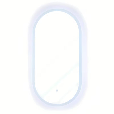 Ovalus LED veidrodis SAT Fusion 54x94 cm su apšviestu skaidriu rėmu ir jutikliniu valdymu