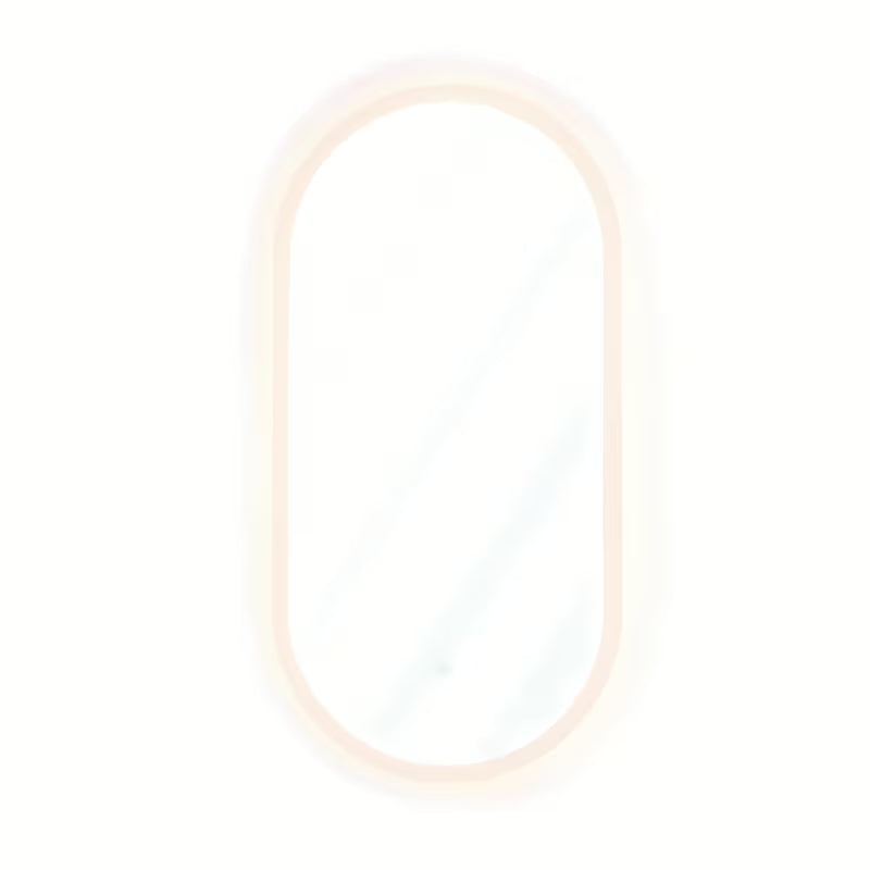 Ovalus LED veidrodis SAT Fusion 54x94 cm su apšviestu skaidriu rėmu ir jutikliniu valdymu