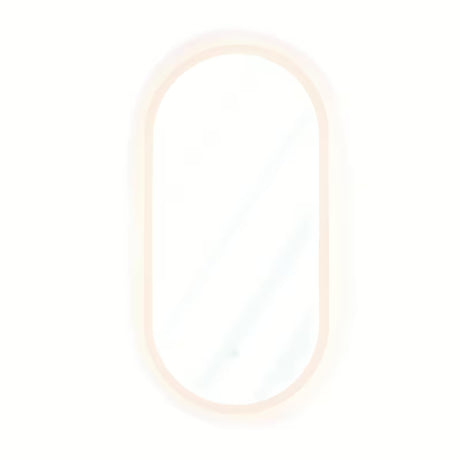 Ovalus LED veidrodis SAT Fusion 54x94 cm su apšviestu skaidriu rėmu ir jutikliniu valdymu