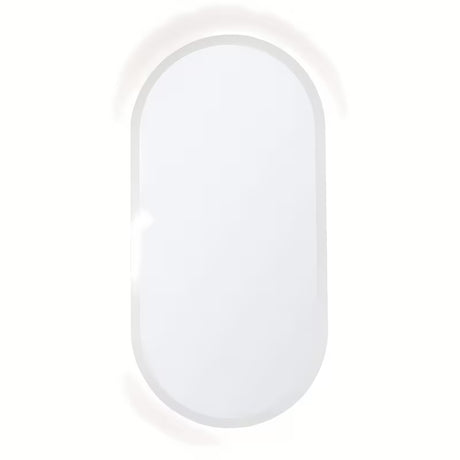 Ovalus LED veidrodis SAT Fusion 54x94 cm su apšviestu skaidriu rėmu ir jutikliniu valdymu