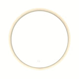 Apvalus Led veidrodis SAT Fusion 60 cm su apšviestu skaidriu rėmu ir jutikliniu valdymu