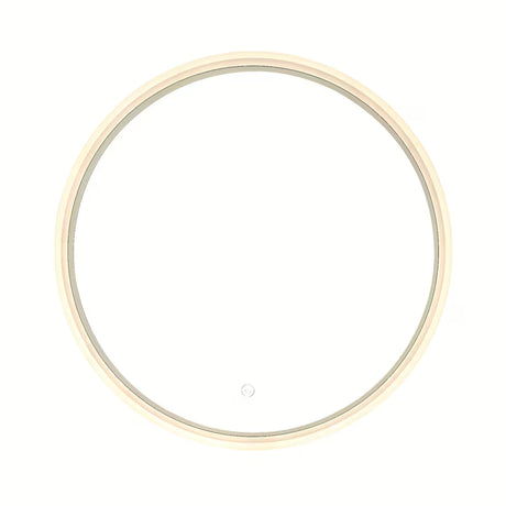 Apvalus Led veidrodis SAT Fusion 60 cm su apšviestu skaidriu rėmu ir jutikliniu valdymu