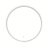 Apvalus Led veidrodis SAT Fusion 60 cm su apšviestu skaidriu rėmu ir jutikliniu valdymu