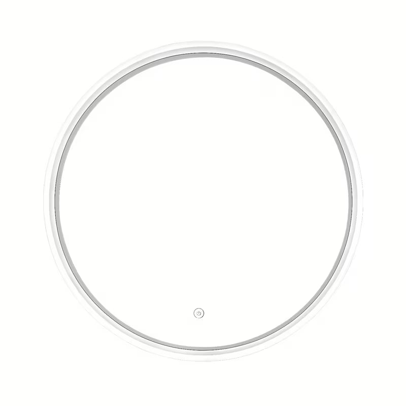 Apvalus Led veidrodis SAT Fusion 60 cm su apšviestu skaidriu rėmu ir jutikliniu valdymu