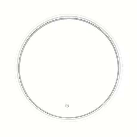 Apvalus Led veidrodis SAT Fusion 60 cm su apšviestu skaidriu rėmu ir jutikliniu valdymu
