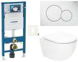 Pakabinami WC komplektas SAT Fusion su sūkuriniu nuplovimu ir moduliu Geberit Duofix