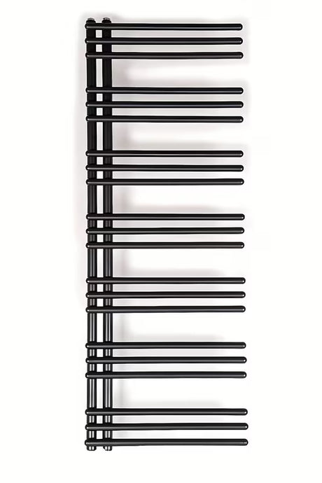 Kombinuotas rankšluosčių džiovintuvas SAT Hto 50x134 cm, juodos matinės spalvos, su centriniu prijungimu