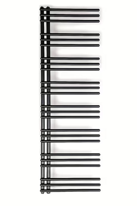 Kombinuotas rankšluosčių džiovintuvas SAT Hto 154x50 cm, juodos matinės spalvos, su centriniu prijungimu