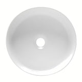 Blizgi balta keraminė pastatomas ant stalviršio praustuvas SAT Infinitio 36 x 36 cm be perpylimo