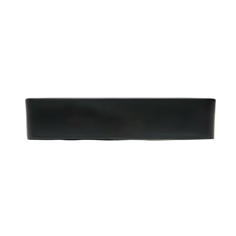 Juodos matinės spalvos keraminis pastatomas ant stalviršio praustuvas SAT Infinitio 50x40 cm be perpylimo