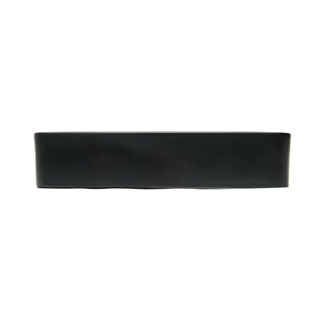 Juodos matinės spalvos keraminis pastatomas ant stalviršio praustuvas SAT Infinitio 50x40 cm be perpylimo