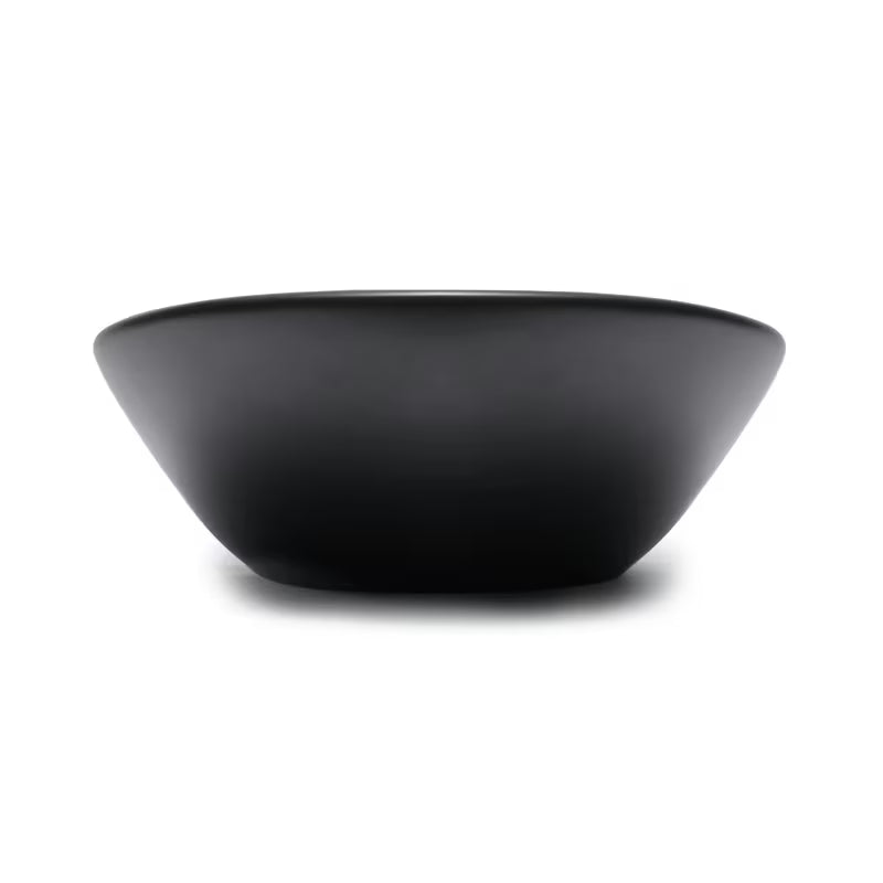 Matinės juodos spalvos keraminis pastatomas ant stalviršio praustuvas SAT Infinitio be perpylimo 61,5x36 cm