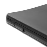 Juodas KLOZETO dangtis SAT Infinitio stačiakampio dizaino su softclose ir EasyLock.