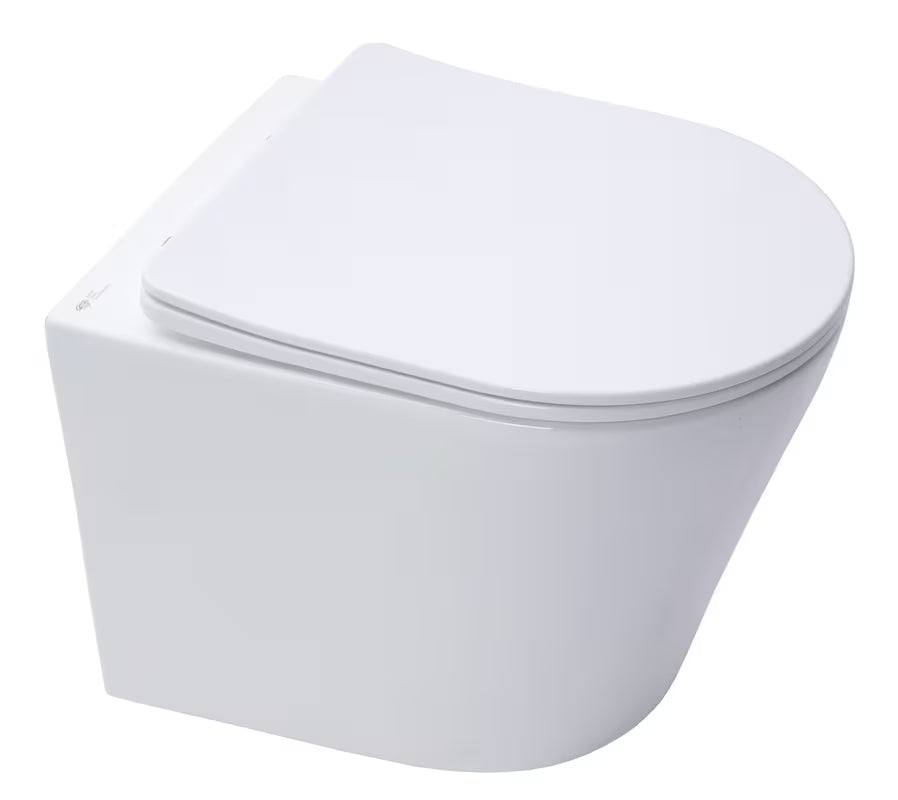 Pakabinami WC komplektas SAT Infinitio su moduliu Geberit Duofix, potinkiniu bakeliu ir nuleidimo mygtuku Sigma30