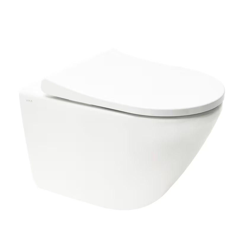 Pakabinami WC komplektas vitra Integra su montavimo moduliu, bakeliu SAT ir sėdyne softclose, baltos spalvos.