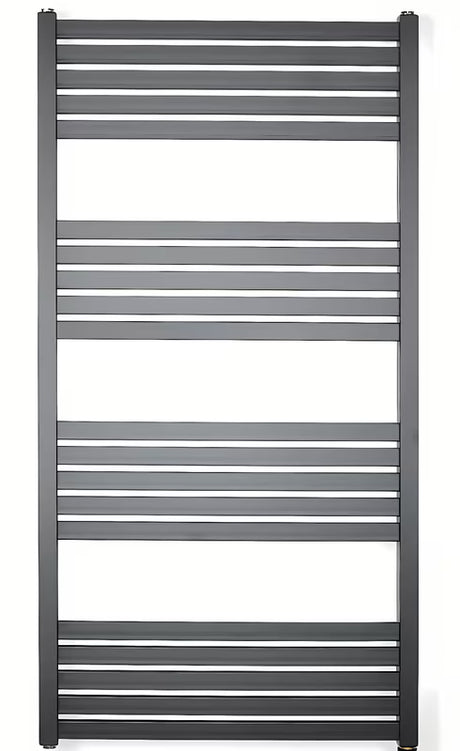 Kombinuotas rankšluosčių džiovintuvas SAT Kh 45x120 cm, juodos matinės spalvos, su šoniniu prijungimu prie centrų atstumas.