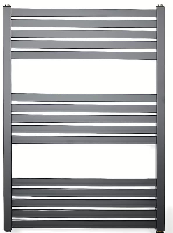 Kombinuotas rankšluosčių džiovintuvas SAT Kh 45x80 cm, juodos matinės spalvos, su šoniniu prijungimu prie centrų atstumas.