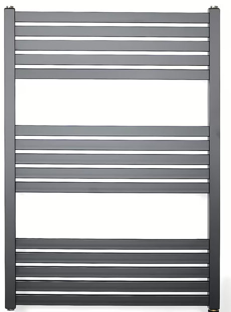 Kombinuotas rankšluosčių džiovintuvas SAT Kh 60x80 cm, juodos matinės spalvos, su šoniniu prijungimu į centrų atstumas.