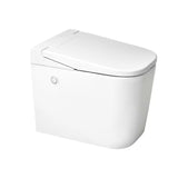Pastatomas WC SAT optimflush baltos spalvos su integruotu bakeliu ir šoniniu pneumatiniu nuleidimo mygtuku.