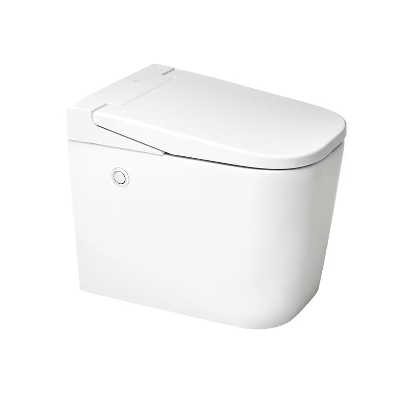 Pastatomas WC SAT optimflush baltos spalvos su integruotu bakeliu ir šoniniu pneumatiniu nuleidimo mygtuku.