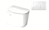 Pastatomas WC SAT optimflush baltos spalvos su integruotu bakeliu ir akumuliacinio nuleidimo technologija