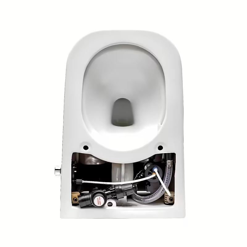 Pastatomas WC SAT optimflush baltos spalvos su integruotu bakeliu ir akumuliacinio nuleidimo technologija