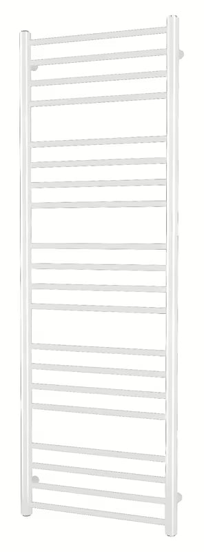 Baltas kombinuotas rankšluosčių džiovintuvas SAT Paul 144x50 cm pro vandens ir elektriniam šildymui