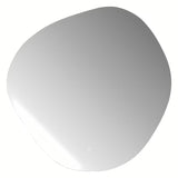 Asimetriškas vonios kambario veidrodis SAT Purity 80x80 cm su LED apšvietimu ir jutikliniu jungikliu
