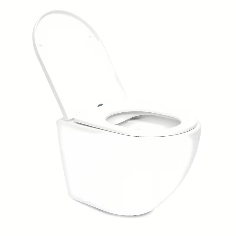 Baltas pakabinamas KLOZETAS SAT su Rimless technologija rimless  ir sėdyne su softclose