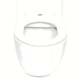 Baltas pakabinamas KLOZETAS SAT su Rimless technologija rimless  ir sėdyne su softclose