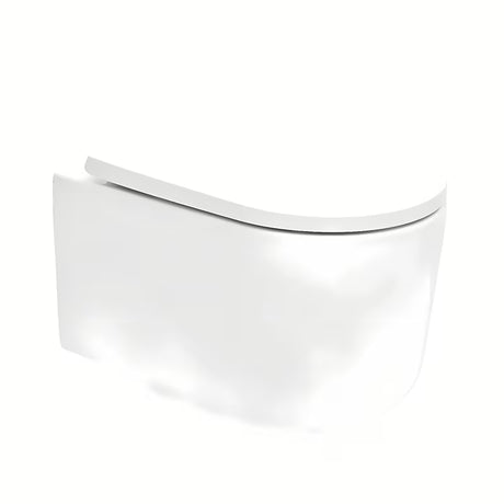 Baltas pakabinamas KLOZETAS SAT su berėmiu Rimless nuplovimu ir sėdyne softclose.