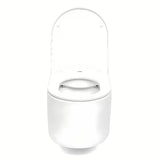 Baltas pakabinamas KLOZETAS SAT su berėmiu Rimless nuplovimu ir sėdyne softclose.