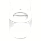 Baltas pakabinamas KLOZETAS SAT su berėmiu Rimless nuplovimu ir sėdyne softclose.