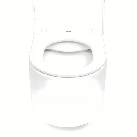 Baltas pakabinamas KLOZETAS SAT su berėmiu Rimless nuplovimu ir sėdyne softclose.