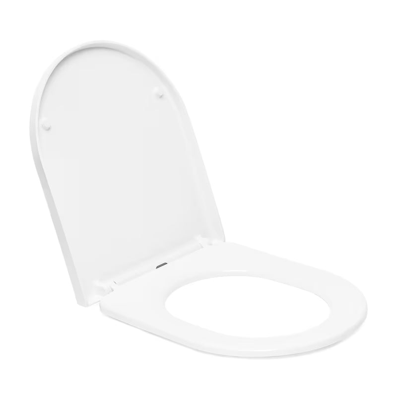 Baltas KLOZETO dangtis SAT su softclose ir lengvai nuimama pro valymui.